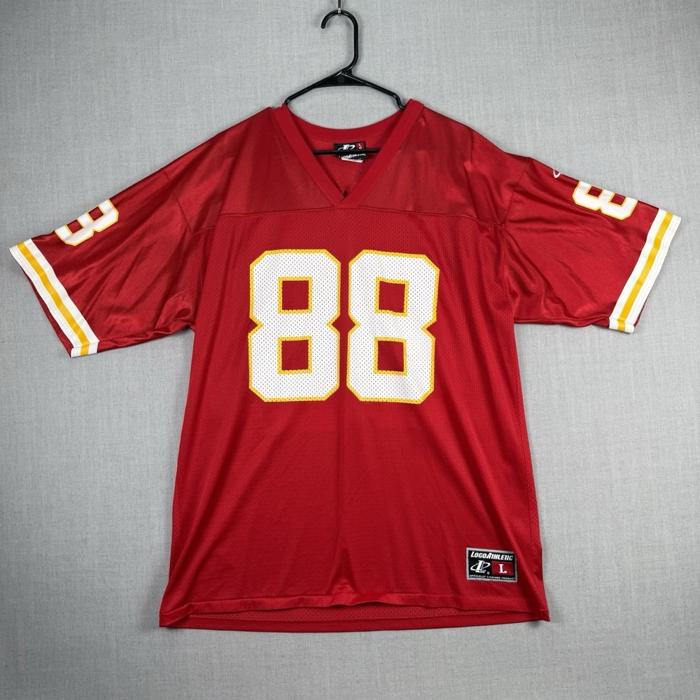 Logo Athletic Tony Gonzalez Kansas City Chiefs Jersey Size Large Red NFL Vintage